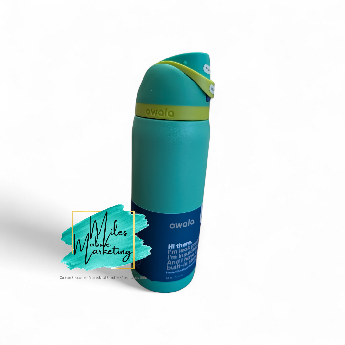 Custom engraved Labubu-inspired Owala 32oz FreeSip Bottle