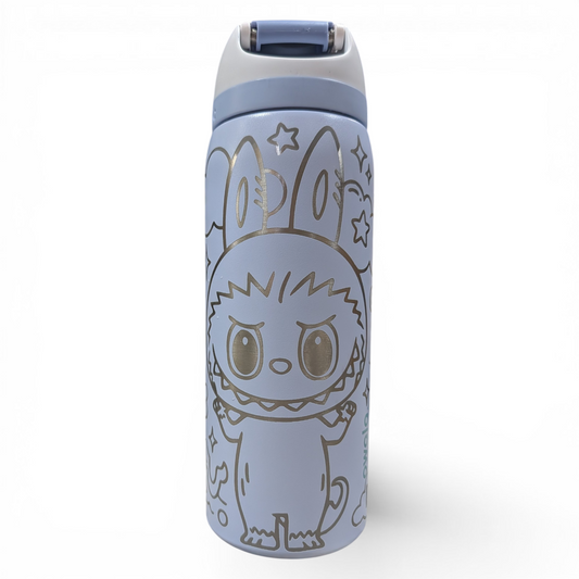 Custom engraved Labubu-inspired Owala 32oz FreeSip Bottle