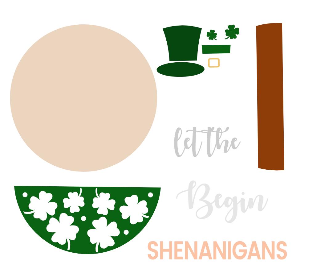 Layered Wood Shamrock Door Hanger | St. Patrick’s Day Sign