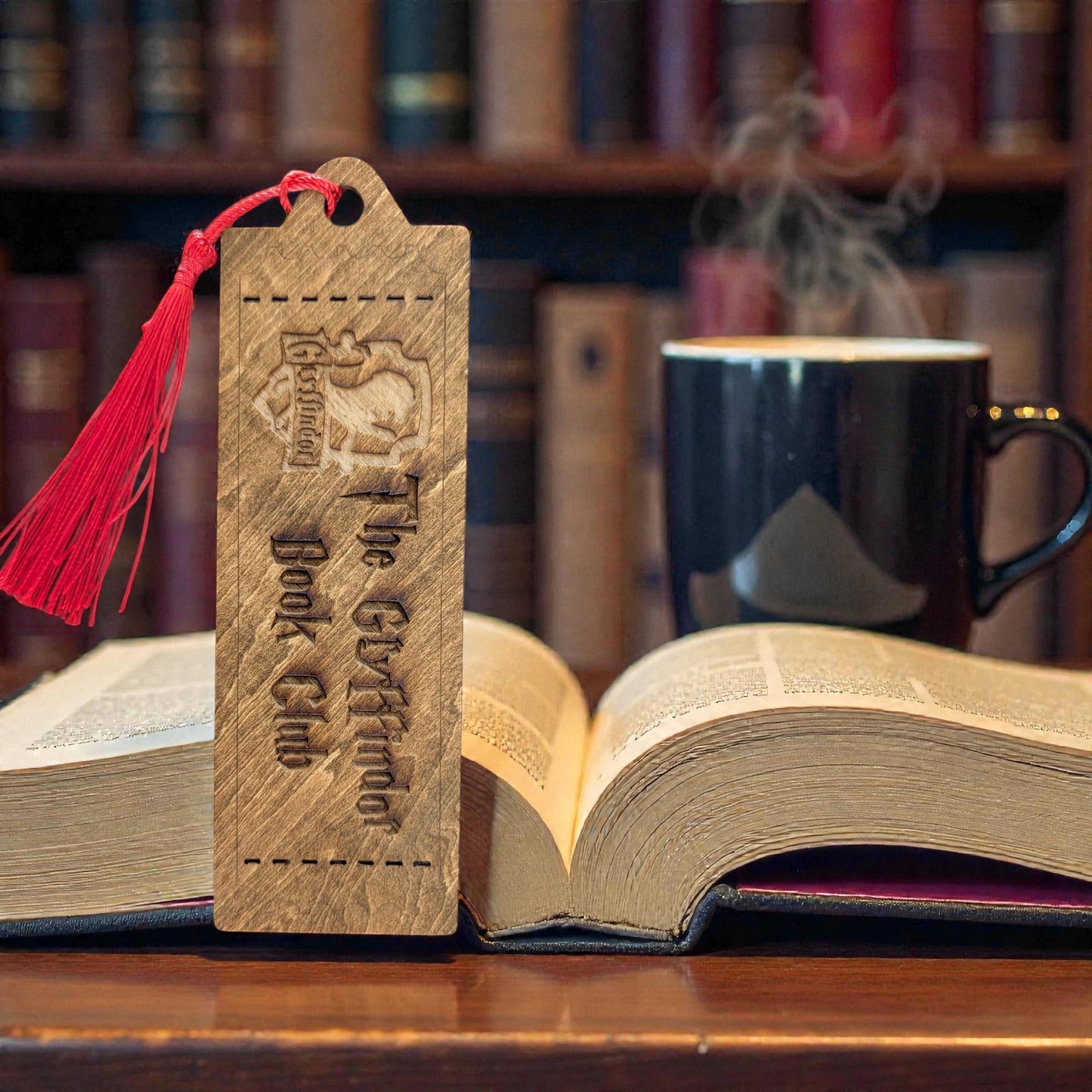 Harry Potter Wooden Bookmark with Tassel | Custom Reader 