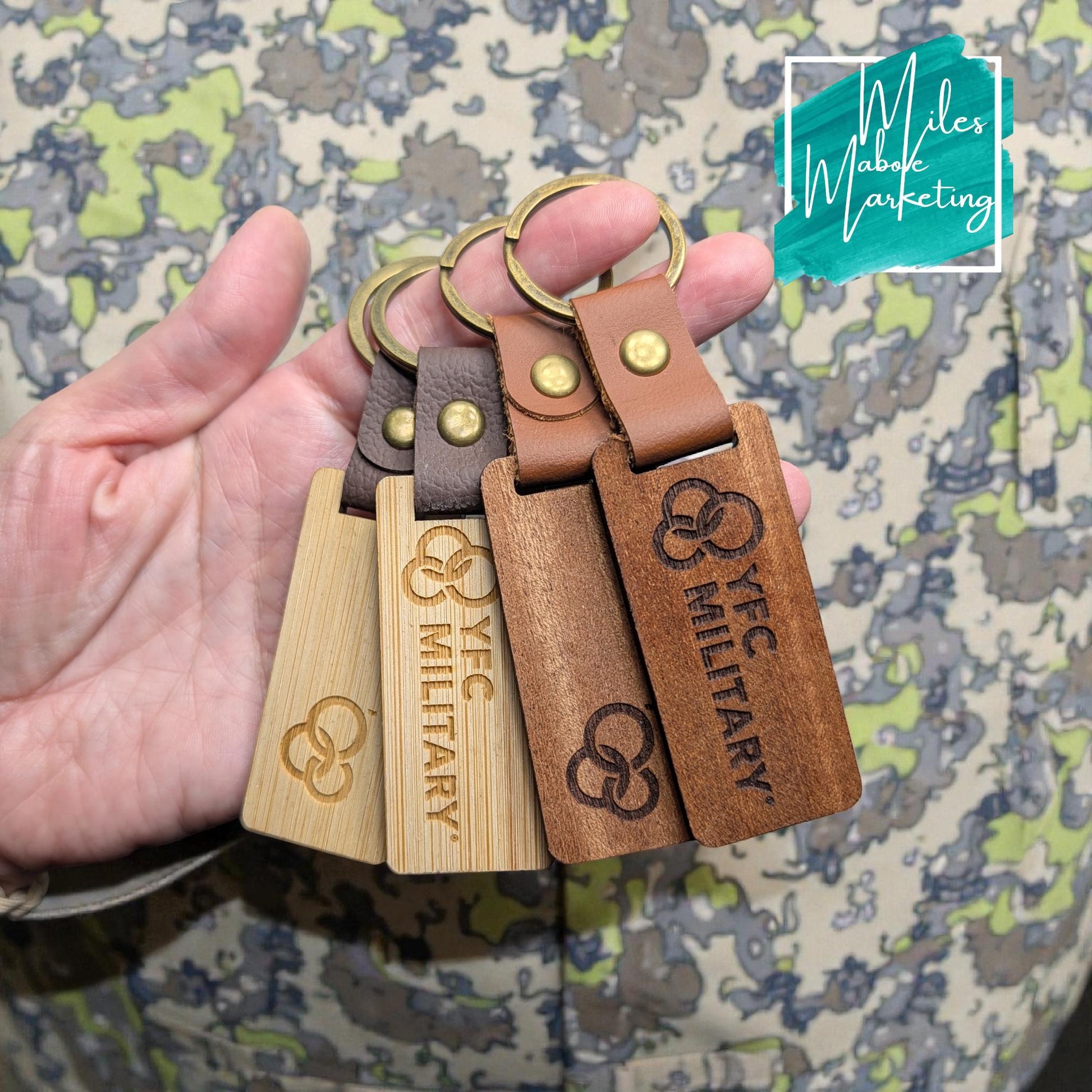 Personalized Realtor Closing Gift - Custom Engraved Wood Keychains