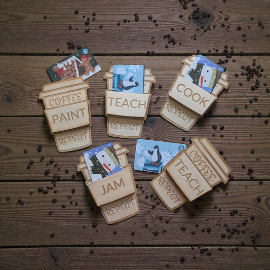 Custom Gift Card Holder - Unique Wooden & Acrylic Designs