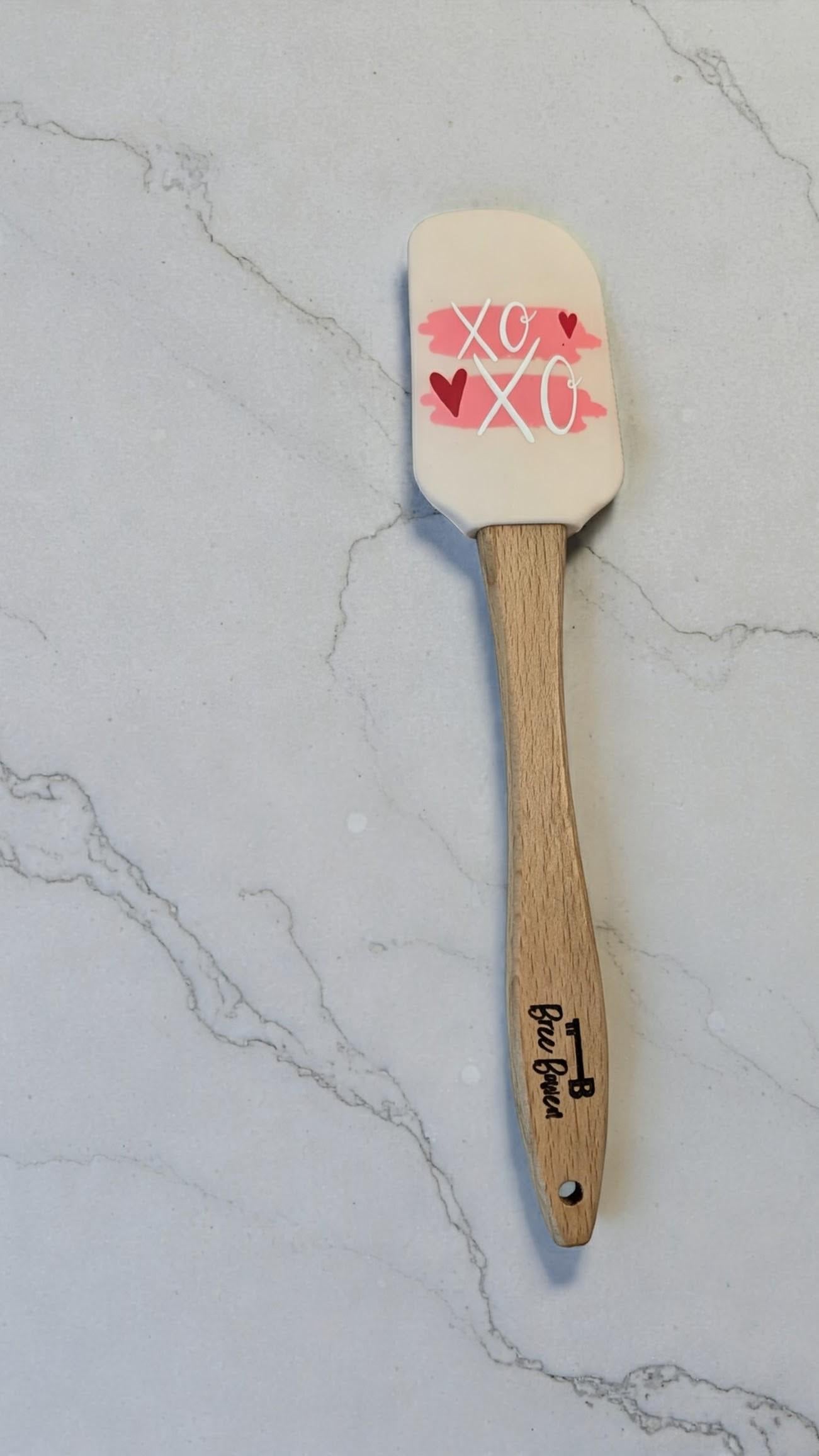 Custom engraved silicone spatula - Custom Engraved Baking 