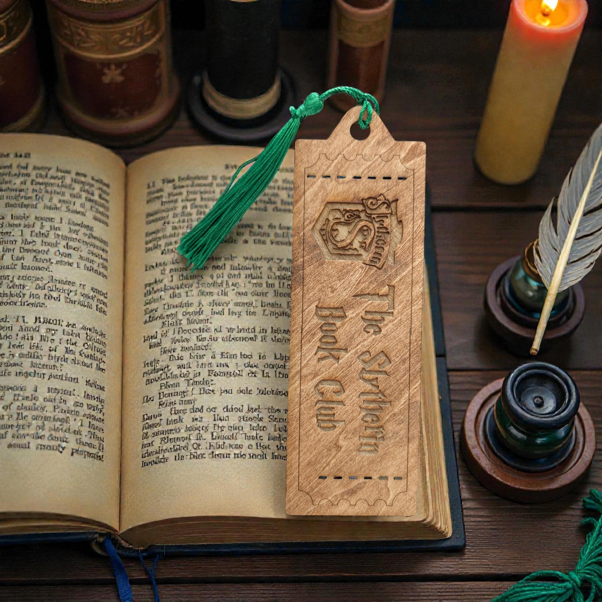 Harry Potter Wooden Bookmark with Tassel | Custom Reader 