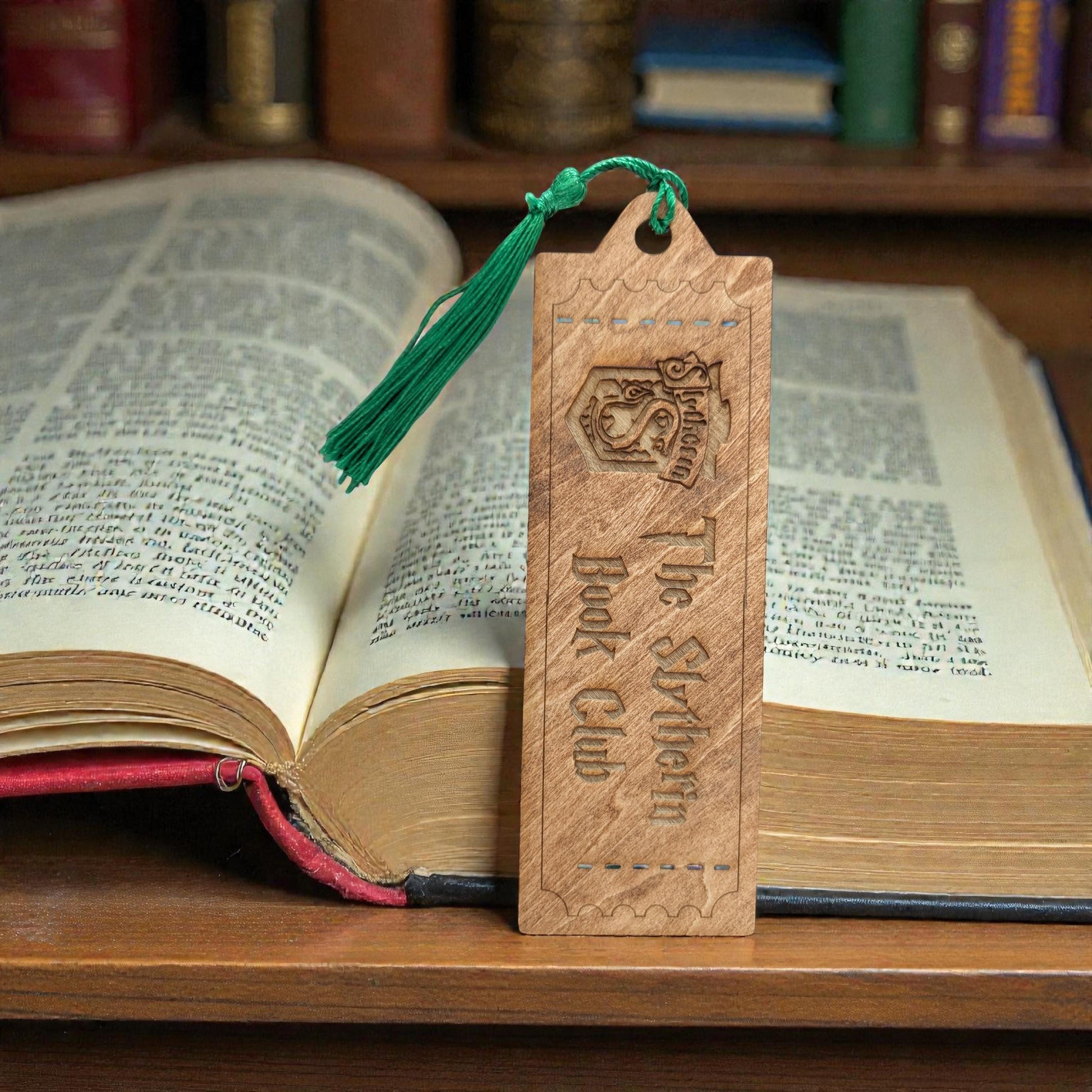 Harry Potter Wooden Bookmark with Tassel | Custom Reader 