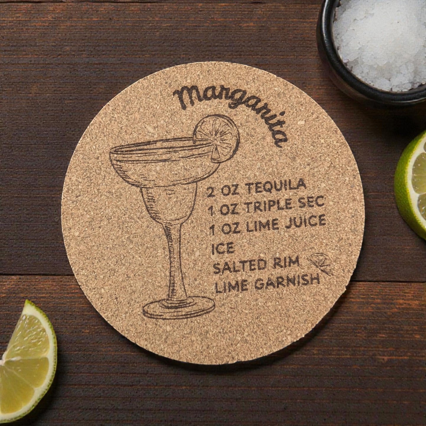 Cocktail Recipe Drink Coaster - Fun & Functional Barware