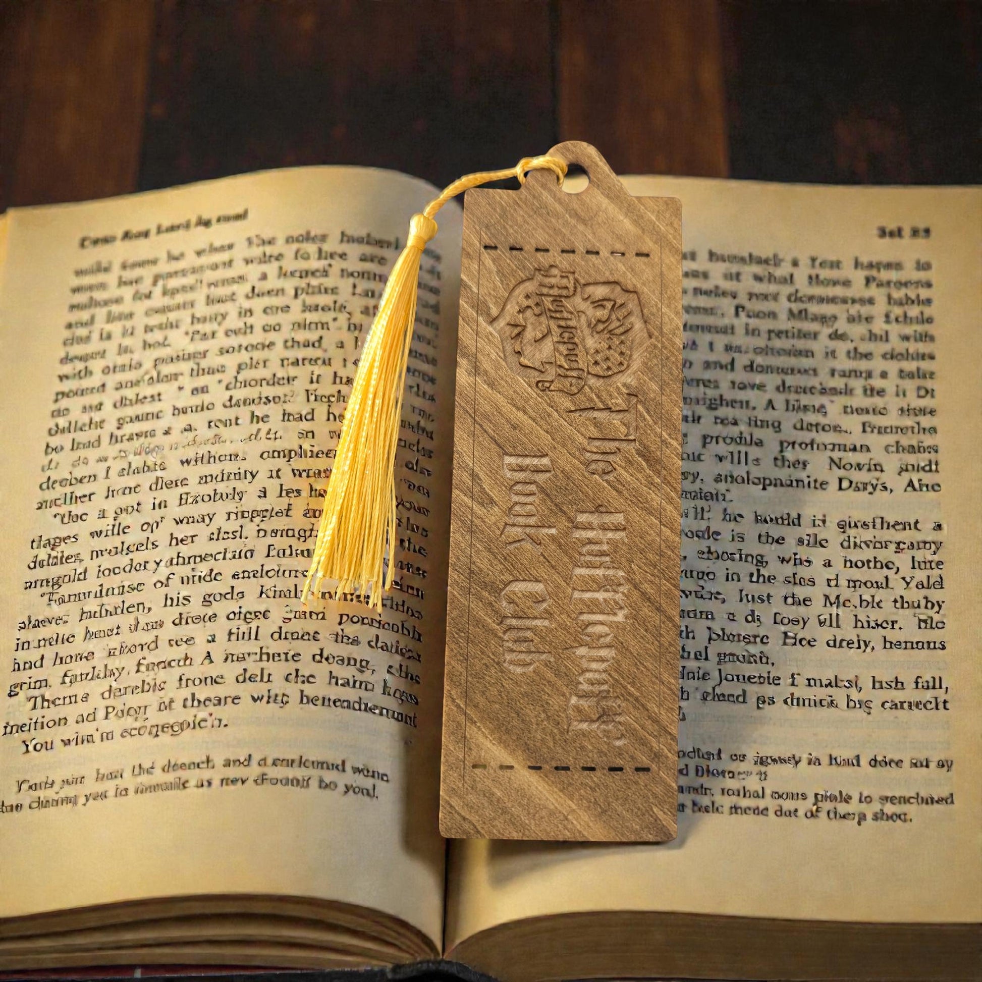 Harry Potter Wooden Bookmark with Tassel | Custom Reader 