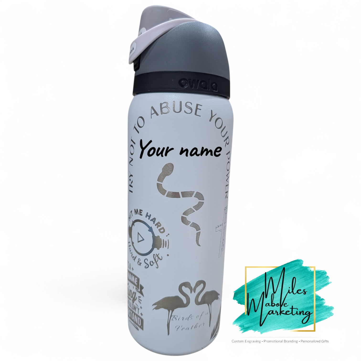 Billie Eilish Inspired Engraved Owala - 32oz Fan Gift