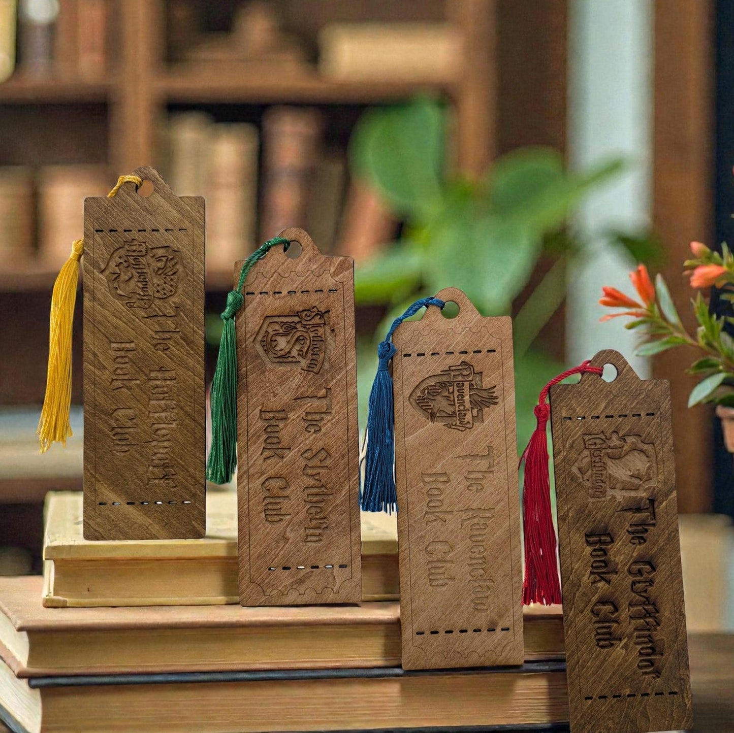 Harry Potter Wooden Bookmark with Tassel | Custom Reader 