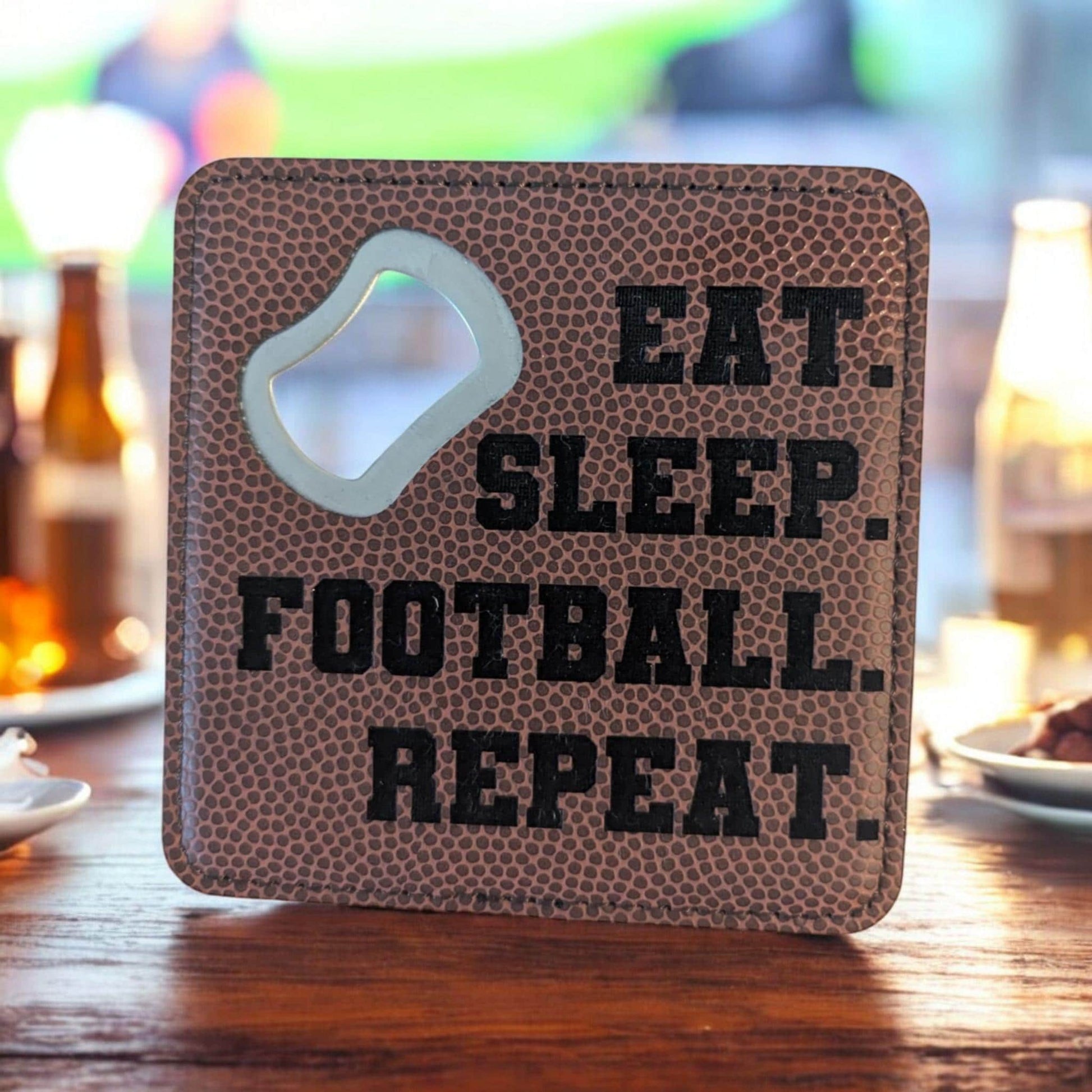 Bottle Opener Coaster - Custom Engraved Gift for Sports Lovers