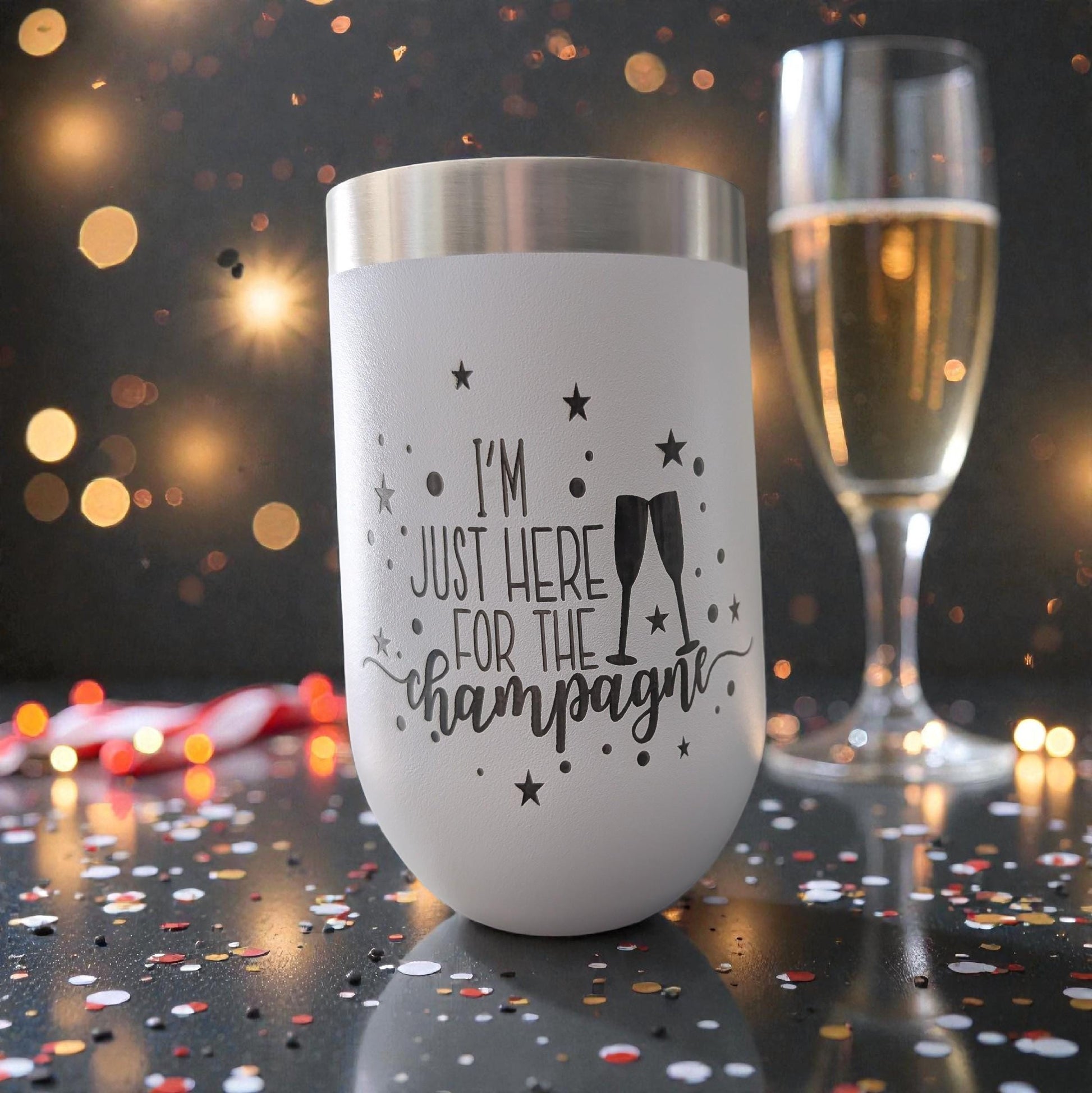 Personalized Wine Tumbler - Custom Engraved Insulated Gifts