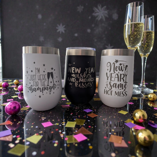 Personalized Wine Tumbler - Custom Engraved Insulated Gifts