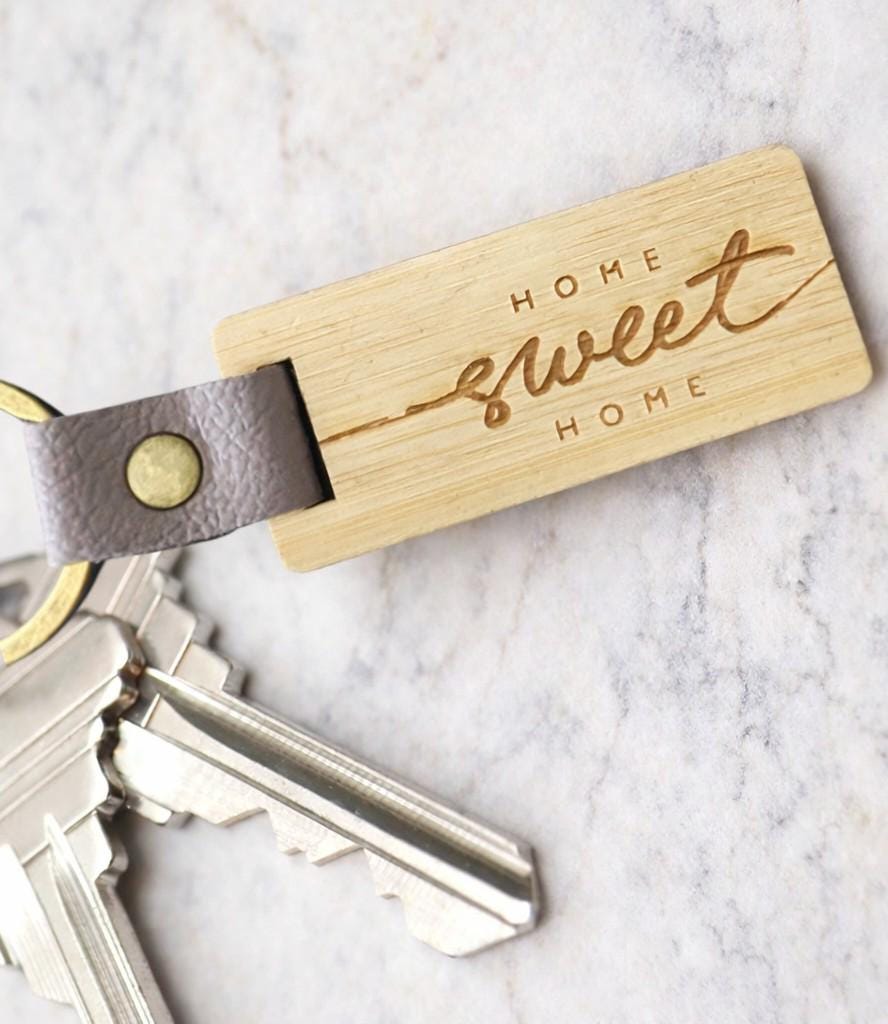Personalized Realtor Closing Gift - Custom Engraved Wood Keychains