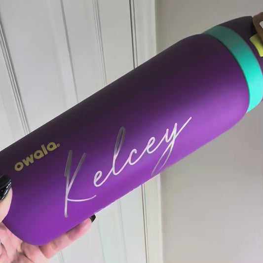 Personalized Owala FreeSip Water Bottle 32 oz | Custom Engraved