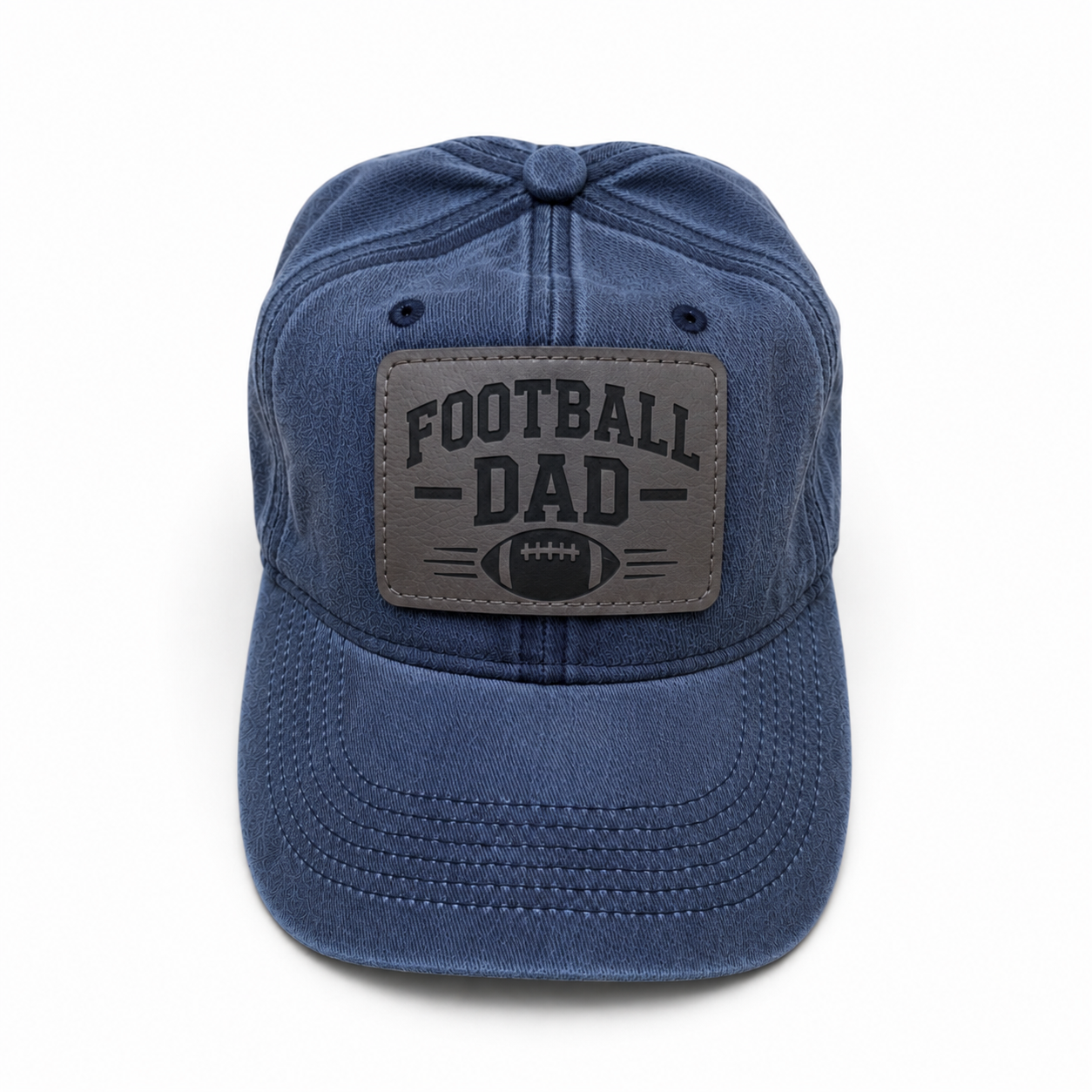 Personalized Leather Patch Hat| Custom Engraved Hat | Father’s Day