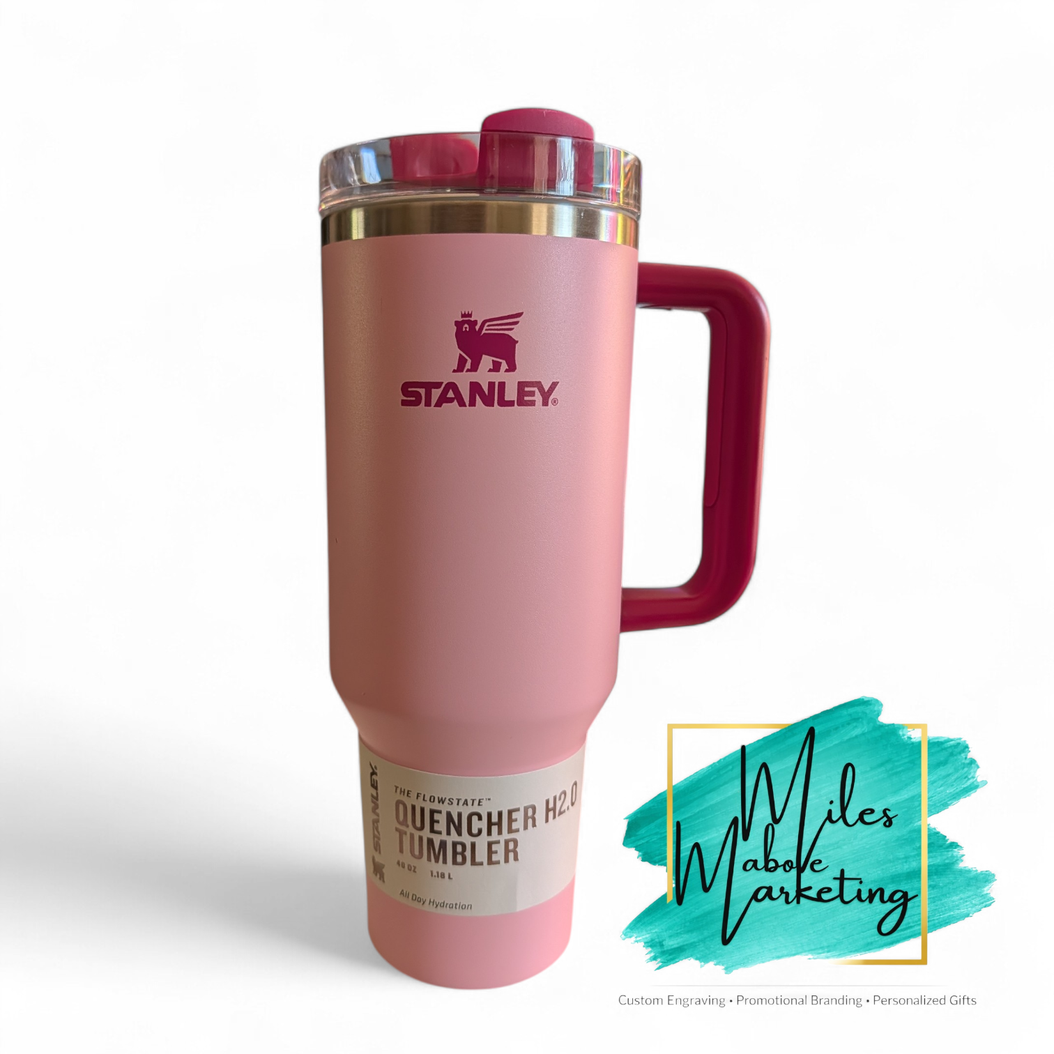 Stitch Inspired Personalized Stanley 40oz | Floral Wrap Cup