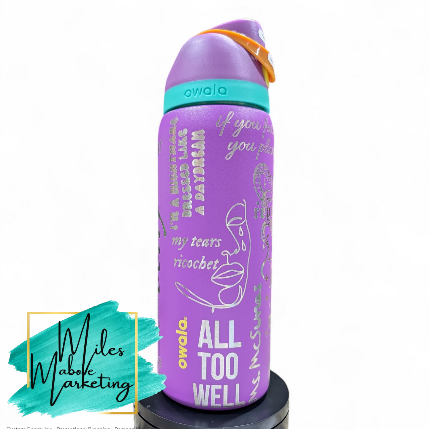 Taylor-inspired 32 oz Custom Owala - Eras Tour Fan Gift