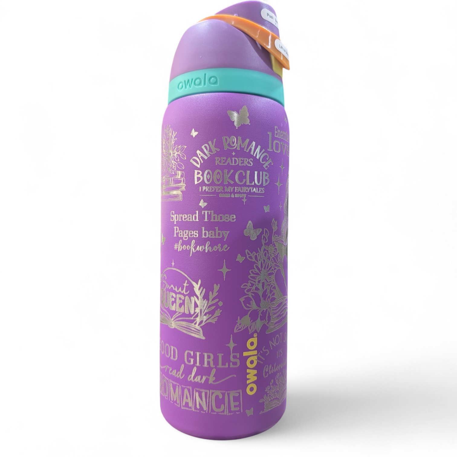 Engraved book lover 32oz Owala - Romance & Smut Reader Gift