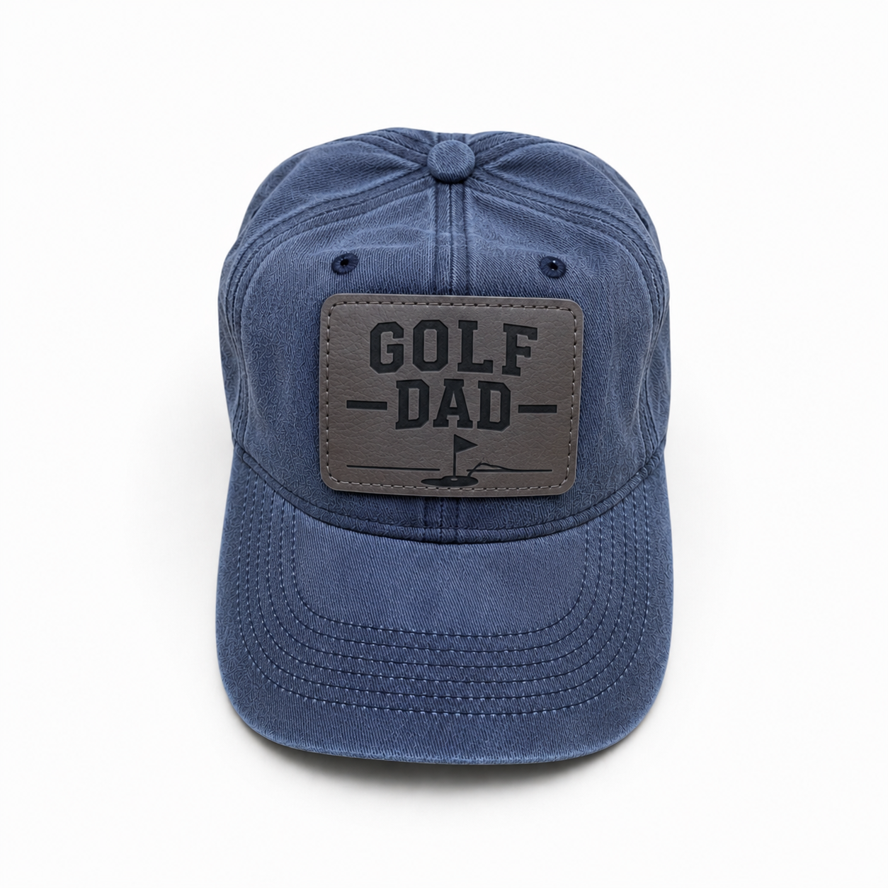Personalized Leather Patch Hat| Custom Engraved Hat | Father’s Day