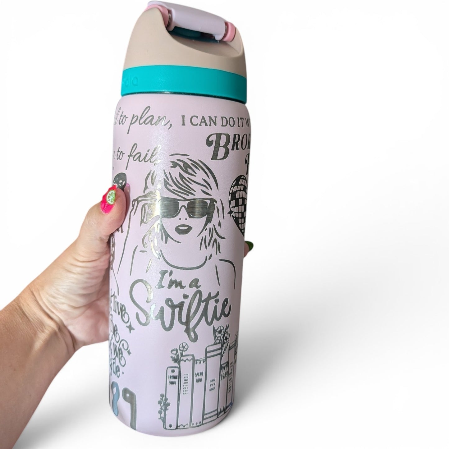 Taylor-inspired 32 oz Custom Owala - Eras Tour Fan Gift