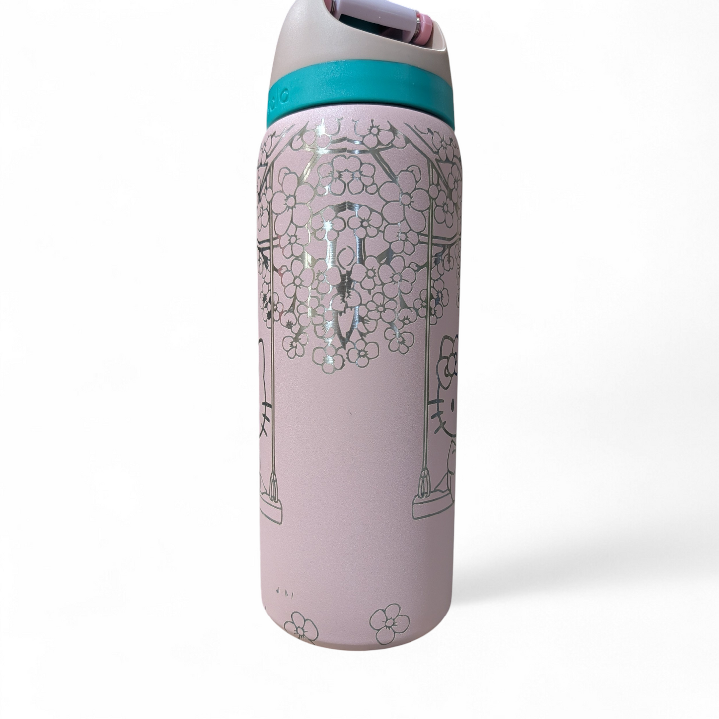 Kitty & Friend Cherry Blossom Engraved Owala - 32oz Bottle