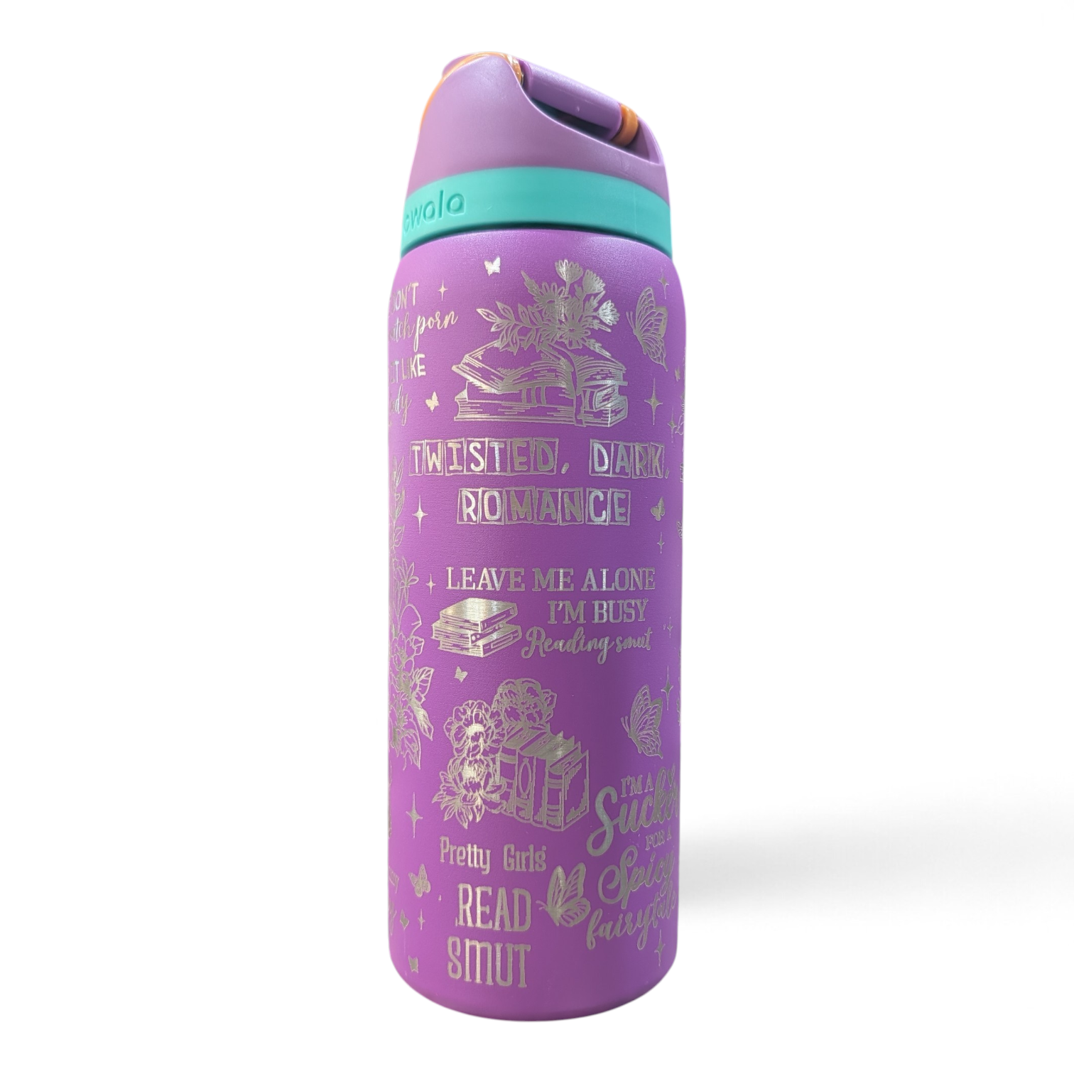 Engraved book lover 32oz Owala - Romance & Smut Reader Gift
