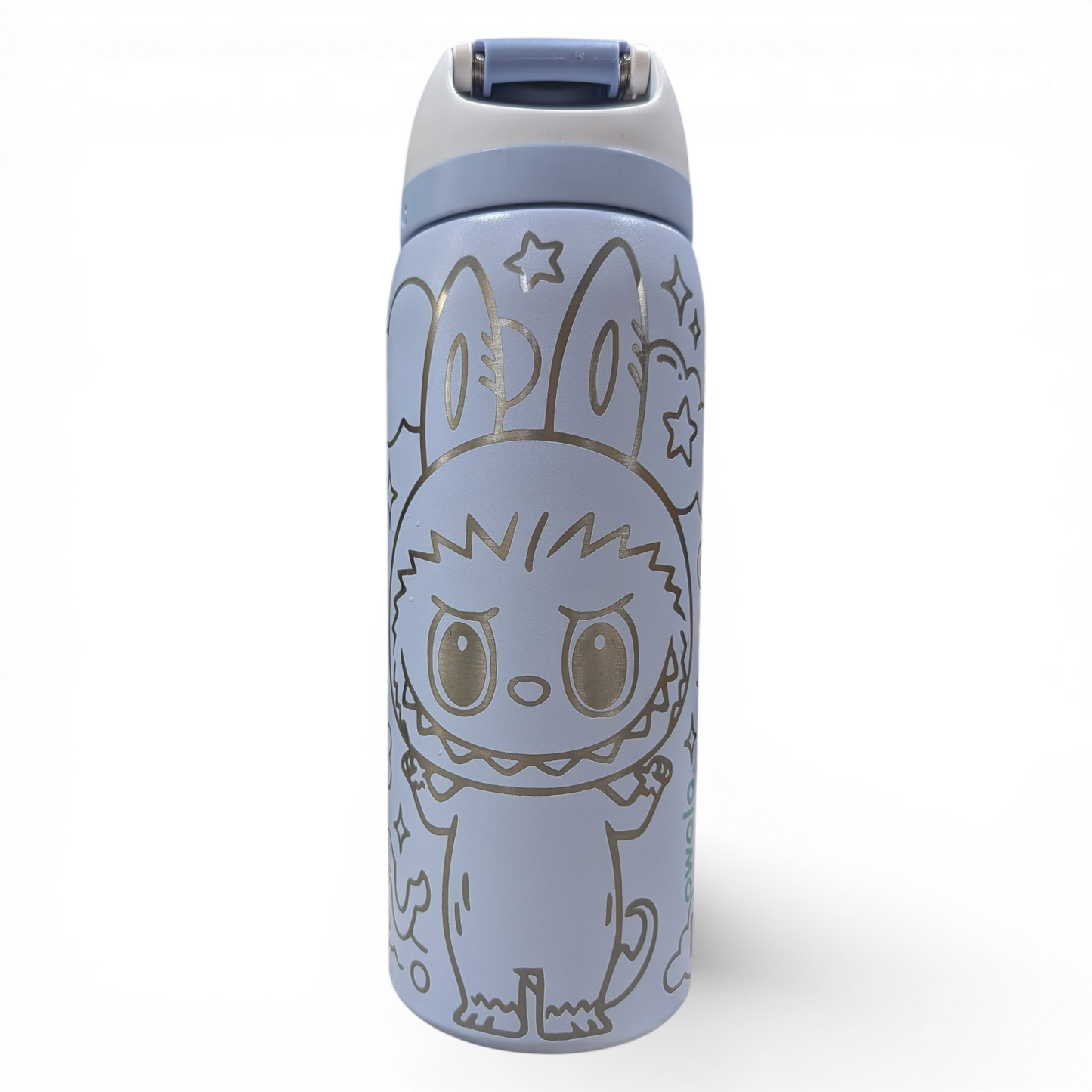 Custom engraved Labubu-inspired Owala 32oz FreeSip Bottle