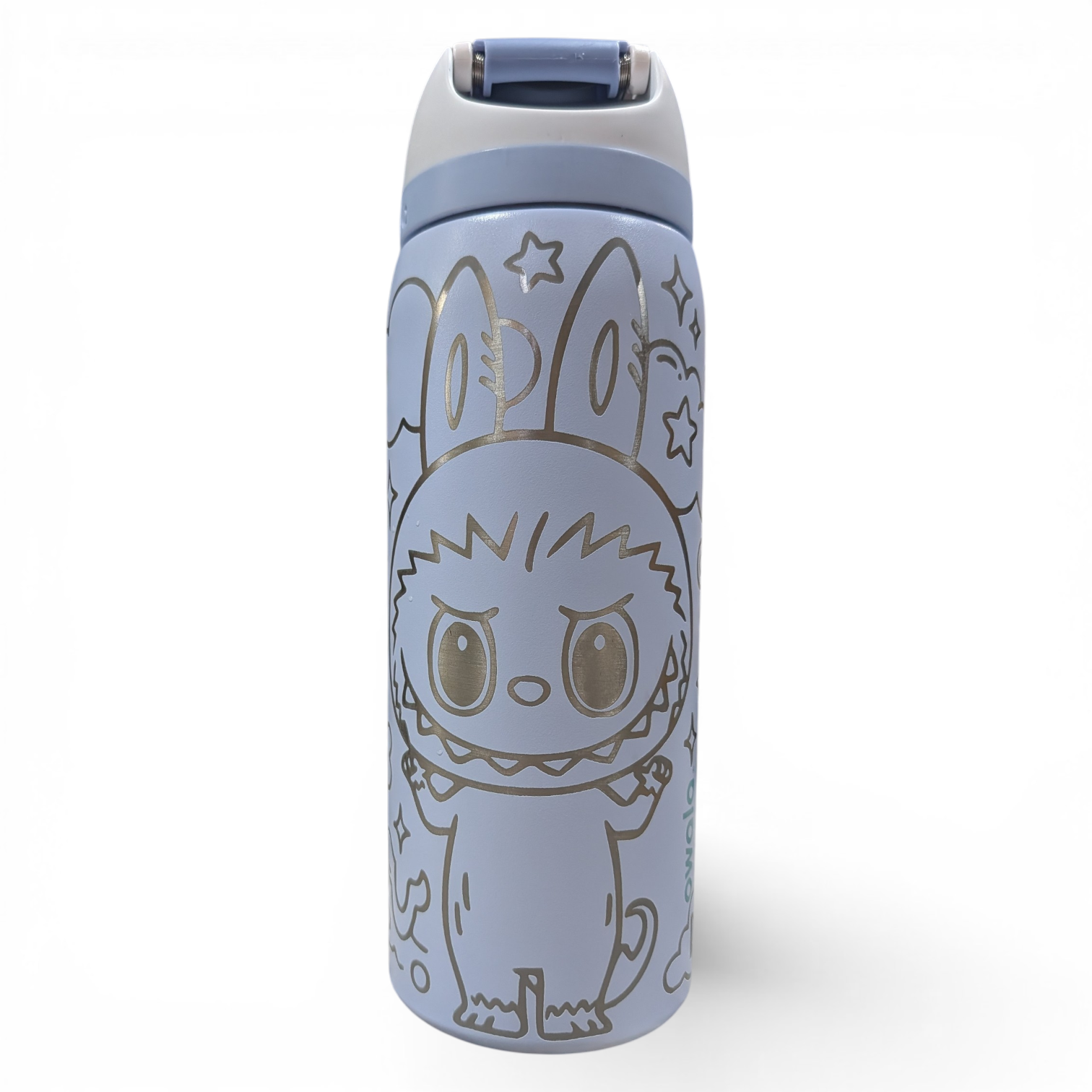 Custom engraved Labubu-inspired Owala 32oz FreeSip Bottle