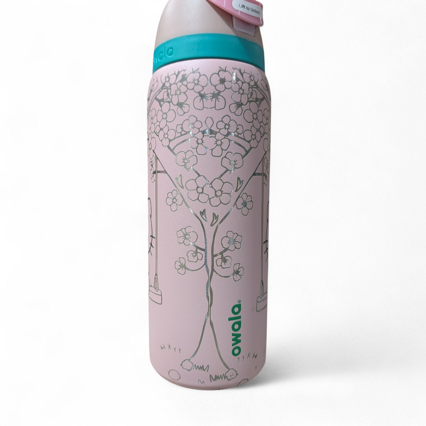 Kitty & Friend Cherry Blossom Engraved Owala - 32oz Bottle