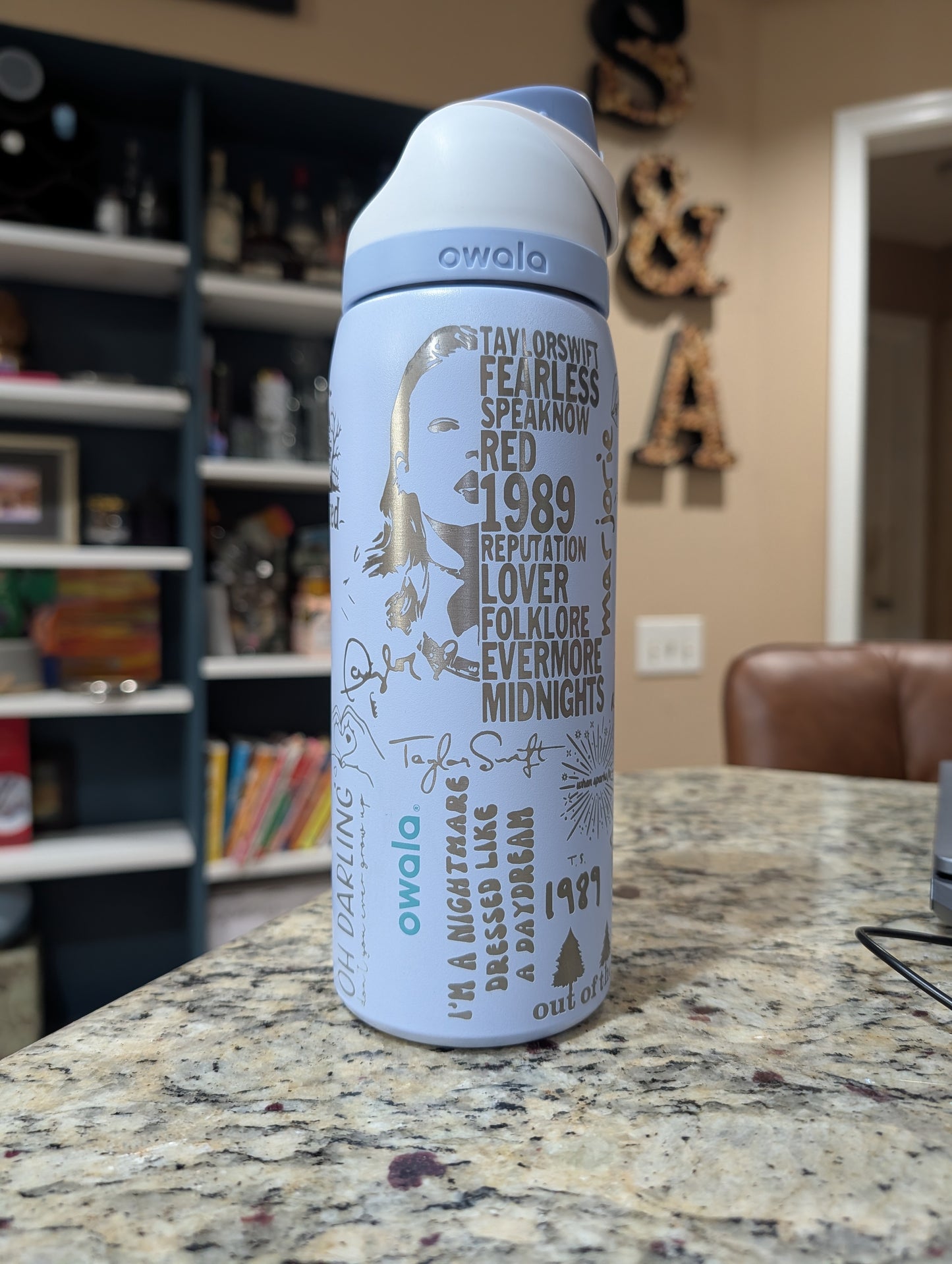 Taylor Swift Inspired Engraved Owala - 32oz Custom Eras Gift