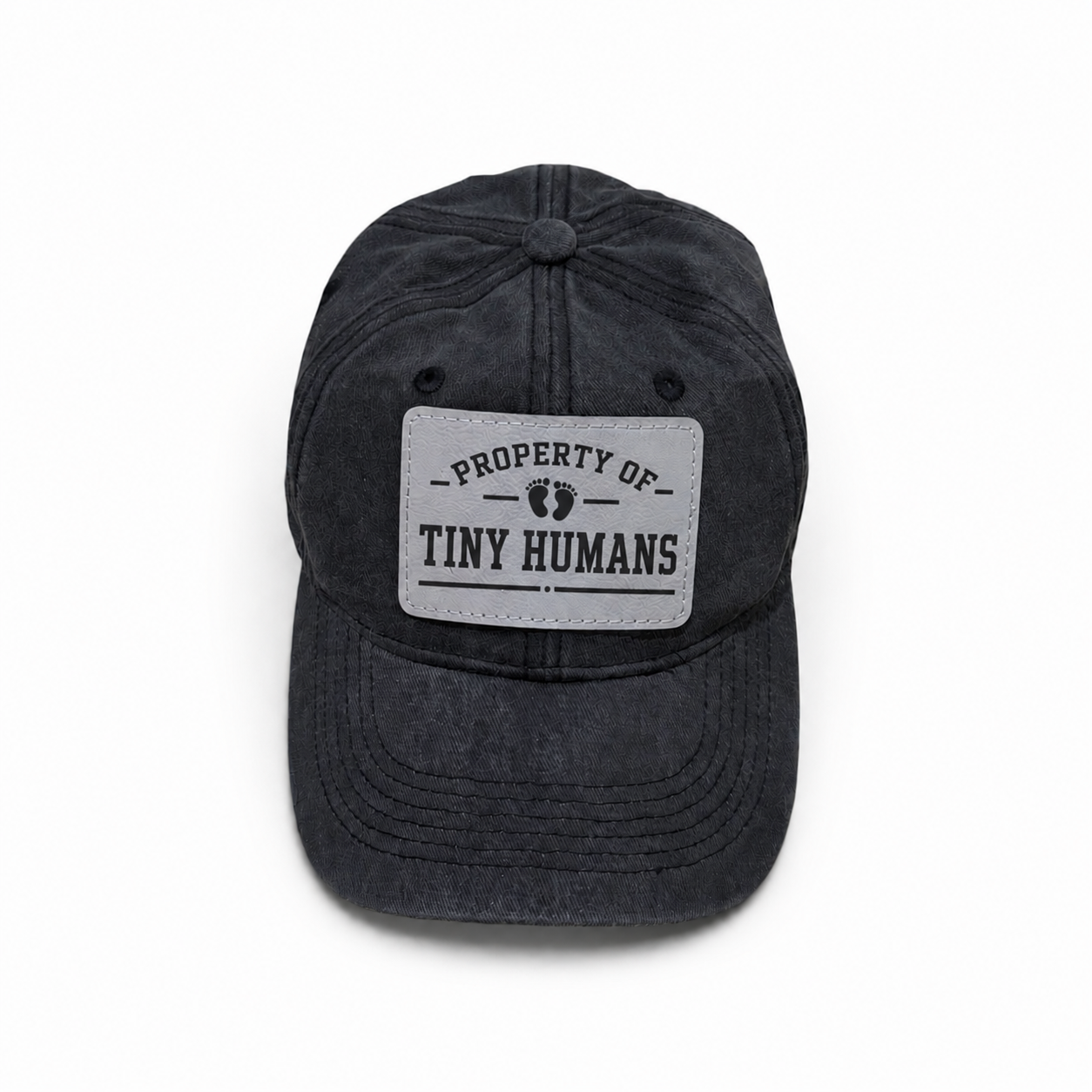 Personalized Leather Patch Hat| Custom Engraved Hat | Father’s Day