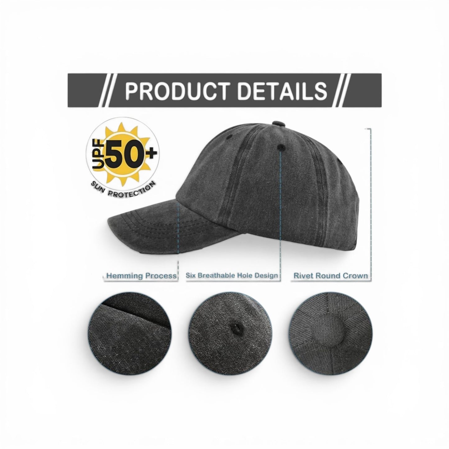 Personalized Leather Patch Hat| Custom Engraved Hat | Father’s Day
